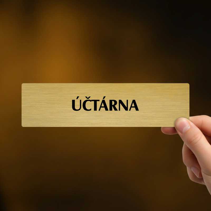 Účtárna, popiska, 180x45mm