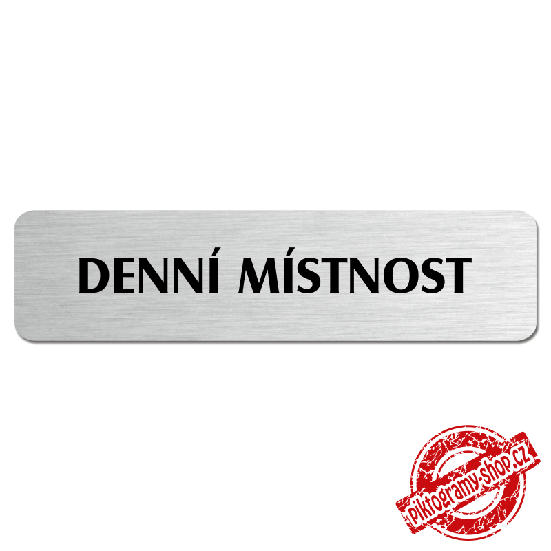 Denní místnost, popiska, 180x45mm