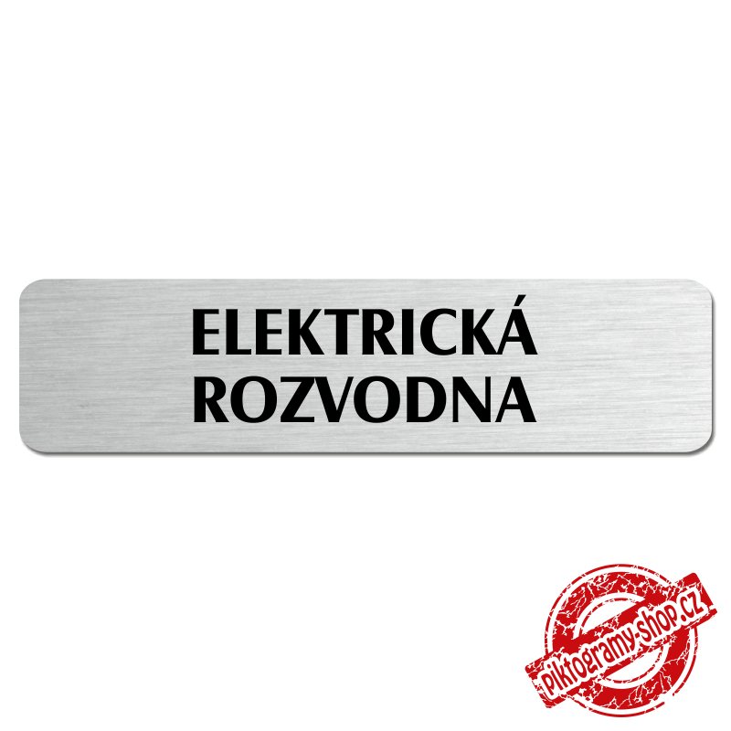 Elektrická rozvodna, popiska, 180x45mm