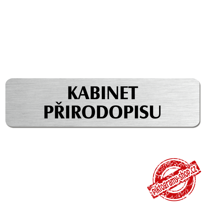 Kabinet přírodopisu, popiska, 180x45mm