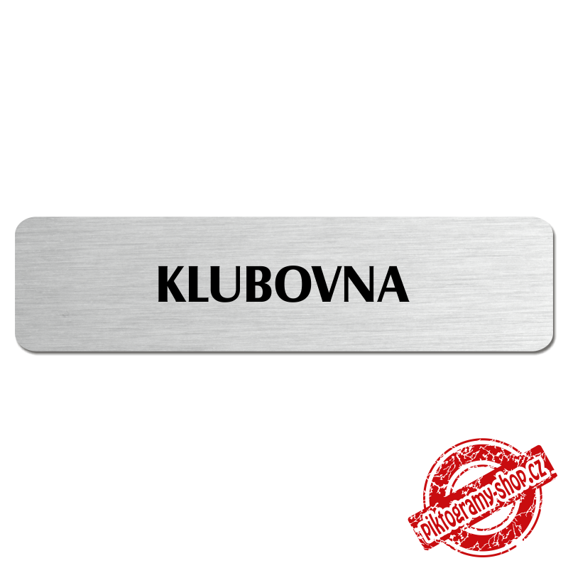 Klubovna, popiska, 180x45mm