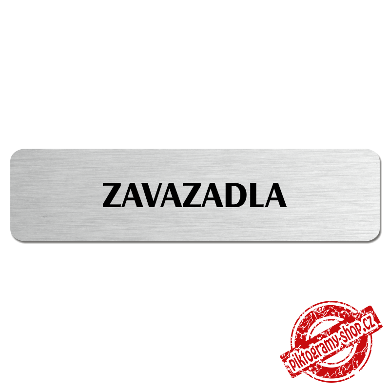 Zavazadla, popiska, 180x45mm