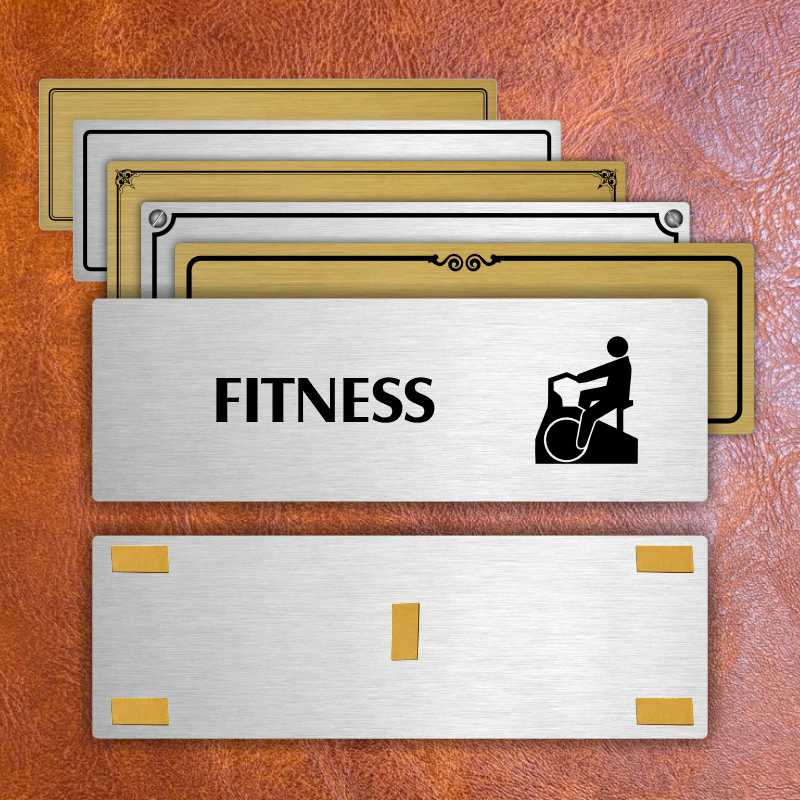 Fitness, 200x66mm, zlatá popiska 