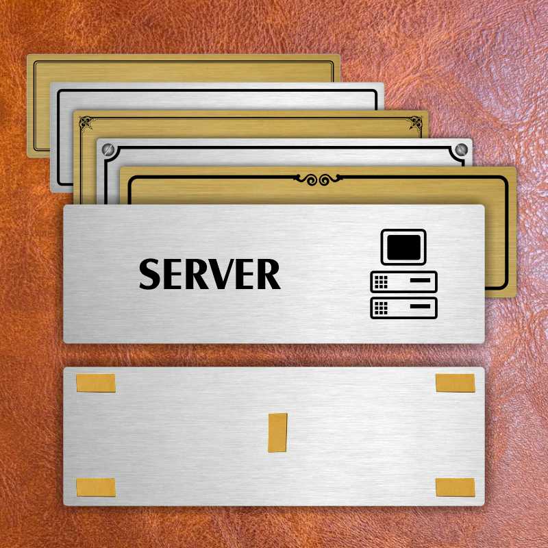 Server, 240x79mm, stříbrná popiska 