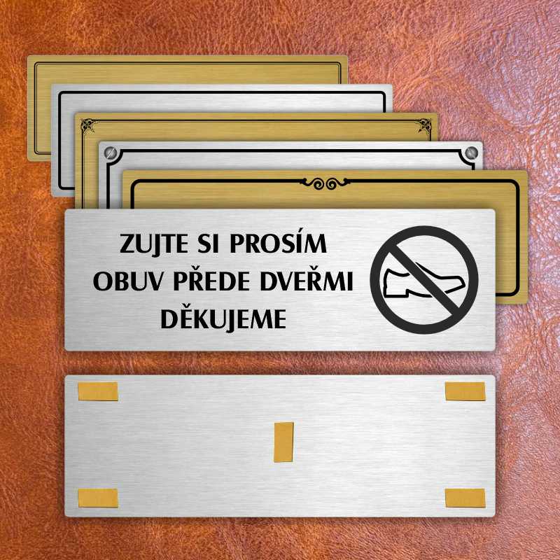 Zujte se, 240x79mm, zlatá popiska s rámečkem