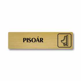 Pisoár, stříbrná cedulka