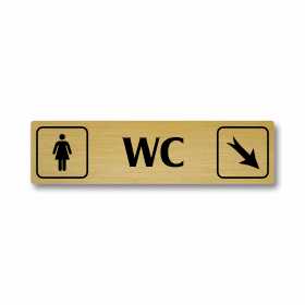WC ženy vpravo dolů, Florida, zlatá