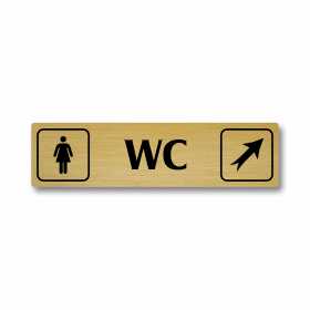 WC ženy vpravo nahoru, Florida, zlatá