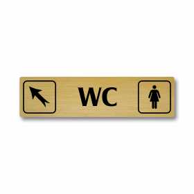 WC ženy vlevo nahoru, Florida, zlatá