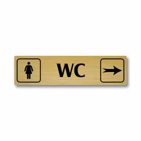 WC ženy vpravo, Florida, zlatá