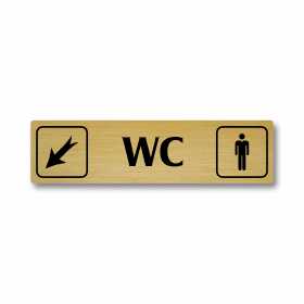 WC muži vlevo dolů, Florida, zlatá