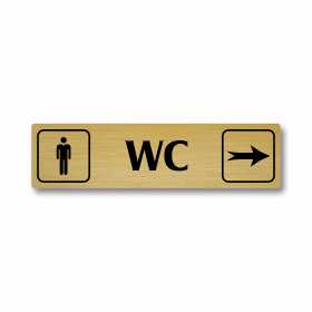 WC muži vpravo, Florida, zlatá