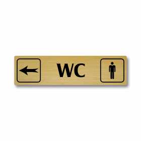 WC muži vlevo, Florida, zlatá