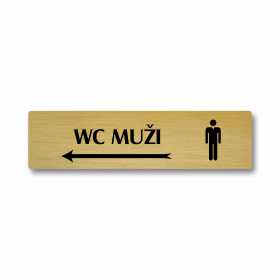 WC muži vlevo, Florida, zlatá