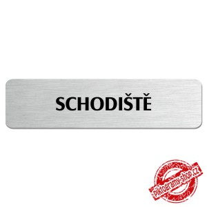 Schodiště, popiska, 180x45mm