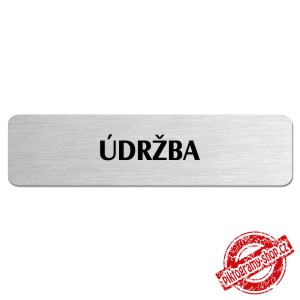 Údržba, popiska, 180x45mm