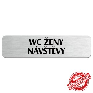WC ženy návštěvy, popiska, 180x45mm