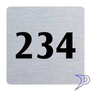 Plechové číslo, bez rámečku