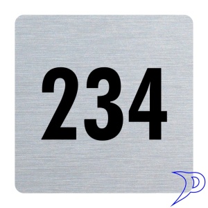 Plechové číslo, bez rámečku