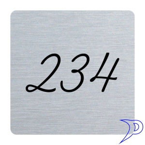 Plechové číslo, bez rámečku