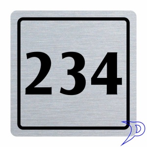 Plechové číslo, jednochuchý rámeček