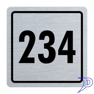 Plechové číslo, jednochuchý rámeček