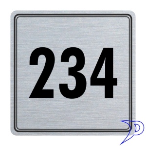 Plechové číslo, dvojitý rámeček