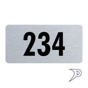 Plechové číslo, bez rámečku