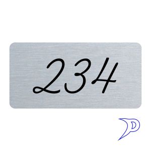 Plechové číslo, bez rámečku