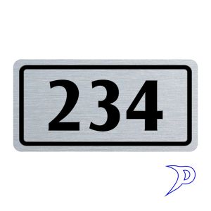 Plechové číslo, jednochuchý rámeček