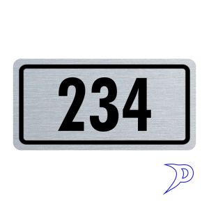 Plechové číslo, jednochuchý rámeček