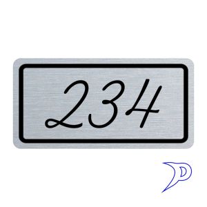 Plechové číslo, jednochuchý rámeček
