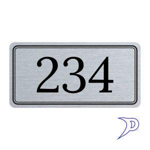 Plechové číslo, dvojitý rámeček