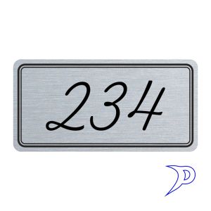 Plechové číslo, dvojitý rámeček