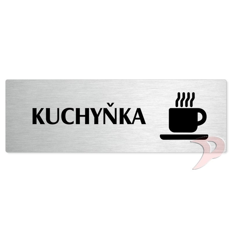 Kuchyňka, 240x79mm, stříbrná popiska