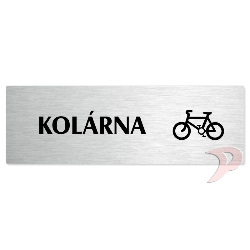 Kolárna, 200x66mm, stříbrná popiska 