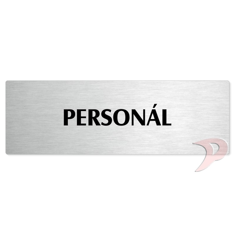 Personál, 200x66mm, stříbrná popiska 