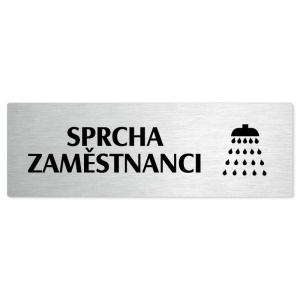 Sprcha zaměstnanci, 200x66mm, stříbrná popiska 