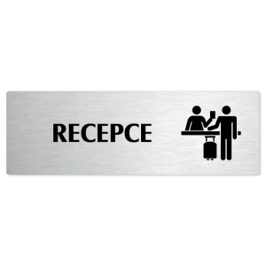 Recepce, 200x66mm, stříbrná popiska 