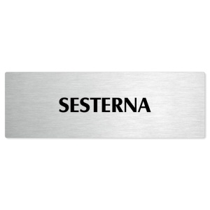 Sesterna, 240x79mm, stříbrná popiska 