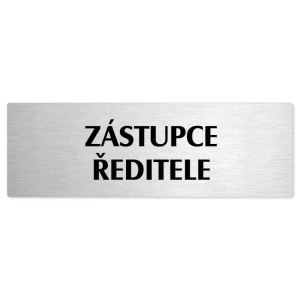 Zástupce ředitele, 240x79mm, stříbrná popiska 