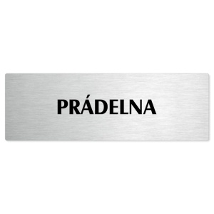 Prádelna, 240x79mm, stříbrná popiska 
