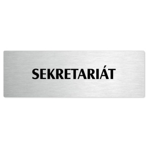 Sekretariát, 200x66mm, stříbrná popiska 