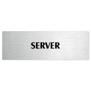 Server, 200x66mm, stříbrná popiska 