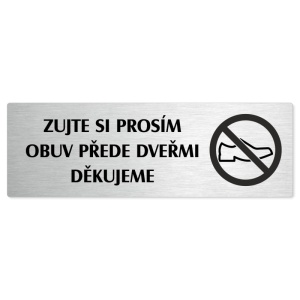 Zujte se, 200x66mm, stříbrná popiska 