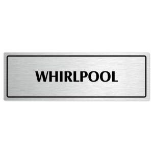 Whirlpool, 200x66mm, stříbrná popiska s rámečkem