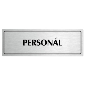 Personál, 240x79mm, stříbrná popiska s rámečkem