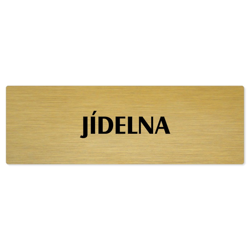 Jídelna, 240x79mm, zlatá popiska 