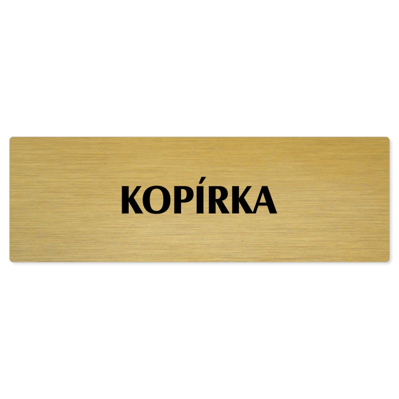 Kopírka, 240x79mm, zlatá popiska