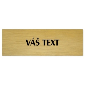 Váš text, 240x79mm, zlatá popiska 
